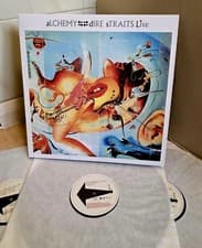 Image of Dire Straits – Alchemy Live NEW TRACKS- 3×LP Vinyl –BRAND NEW Mint–Mark Knopfler