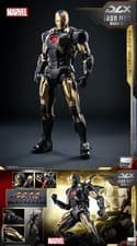 Image of threezero DLX Iron Man Mark 7 (Black X Gold) The Infinity Saga Die Cast Figure