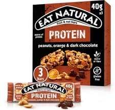 Image of Eat Natural Protein Peanuts, Orange & Dark Chocolate Fruit & Nut Bars 3 x 40g