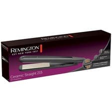 Image of Remington Ceramic 215 Slim Hair Straightener with Worldwide Voltage, Black S1370