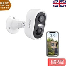 Image of Outdoor Wireless Security Camera with Built-in Spotlights & Night Color Vision
