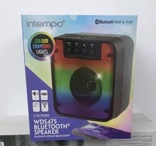 Image of Portable Intempo Wireless Bluetooth Speaker Colour Changing LED Party