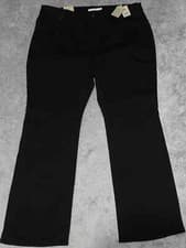 Image of Levi's 725 High Rise Bootcut Hypersoft Slim Jeans Women's 22W Black Denim Casual