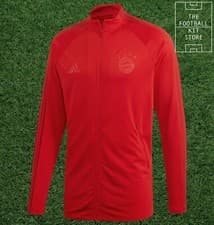 Image of Bayern Munich Anthem Jacket Mens - adidas FCB Football Top - Black Friday Sale