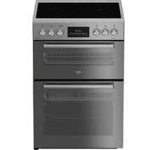 Image of Beko FDCA6732CN 60cm Electric Cooker with Double Ovens, Grill, Ceramic Hob