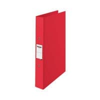 Image of Rexel Ring Binder Choices 25mm 2-Ring A4 Red 2115566