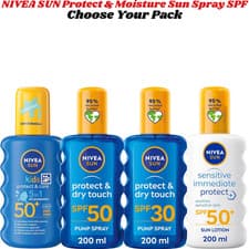 Image of NIVEA SUN Protect & Care Dry Touch Invisible Sun Spray SPF50,30 Water-Resistant