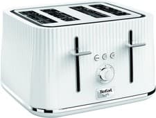 Image of Tefal Loft 4-Slot Toaster 7 Browning Levels Defrost Stop Reheat 1700W White