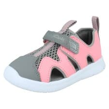 Image of Clarks Childrens Casual Summer Sandals - Ath Surf T