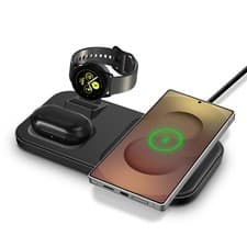 Image of 3in1 Wireless Charger Dock Station For Samsung Galaxy Watch Ultra 8 S25 S24 Buds