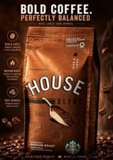 Image of Starbucks House Blend Coffee Beans 250g Medium Roast Rich & Lively