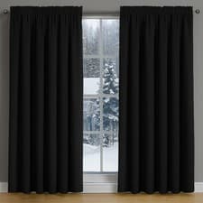 Image of Thermal Curtains Blackout Winter Curtain Cold Blocking Thickened Curtains Panels