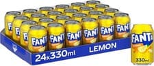 Image of Fanta Lemon Soft Drink Cans, 24 x 330 mL