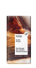Image of Vivani Dark Nougat Chocolate 100g x Pack of 10