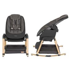 Image of Tutti Bambini Nova Highchair Portable with Tray Grey/Oak for Babies 6 Months+