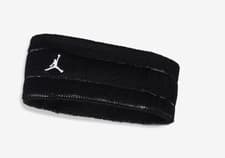 Image of Nike Jordan Terry Fleece Jumpman Headband / Black / RRP £22