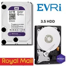 Image of HDD WD Purple Surveillance CCTV PC 3.5" SATA Hard Drive Disk 24/7 Recording 1TB