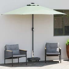 Image of Parasol Base Black 45 x 25 x 45 cm Granite Steel vidaXL