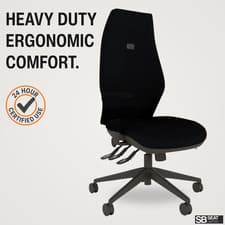 Image of Energi24 XHB Heavy Duty Office Chair Ergonomic High Back 150kg Fabric Part Built