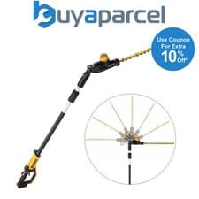 Image of Dewalt DCMPH566N 18v XR Brushless Pole Hedge Trimmer 55cm Long Reach 3.35m Bare