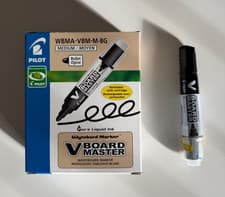Image of Pilot V Board Master Black Whiteboard Markers Medium - 10 pack