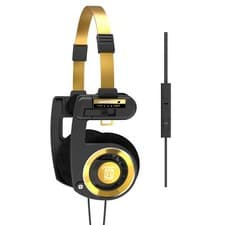 Image of Koss Porta Pro Limited Edition Black Gold On-ear Headphones 3.5mm jack With case