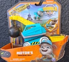 Image of Rubble and Crew Motor's Wrecking Ball Toy Truck with Action Figure Brand New