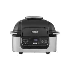 Image of Ninja Foodi Health Grill Air Fryer AG301UK 4.5L Electric Cooker Silver Appliance
