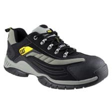 Image of Caterpillar Moor Black Leather/Mesh/PU Male Trainers Safety