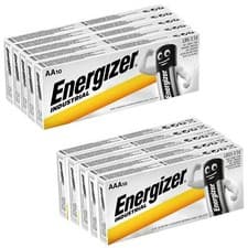 Image of ENERGIZER INDUSTRIAL AA & AAA ALKALINE BATTERIES LR03 LR6 EXPIRY 2035