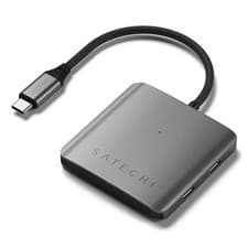 Image of Satechi ST-H4CPDM interface hub USB Type-C 10000 Mbit/s Grey