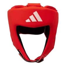 Image of Adidas World Boxing (Was IBA) Style Head Guard Nubuck Leather Boxing Sparring