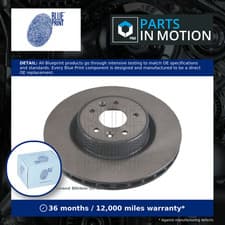 Image of 2x Brake Discs Pair Vented Front 340mm ADR164337 Blue Print Set 402060012R New
