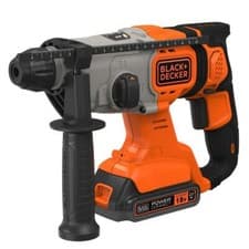 Image of BLACK+DECKER Cordless SDS Plus Hammer Drill & Kit Box BCD900D1KQ-GB