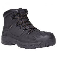 Image of WORKTOUGH WB103 RIDGEWAY BLACK WATERPROOF SAFETY BOOTS SIZE 9 EU 43 RRP £89.99