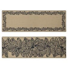 Image of JVL Elegance Machine Washable Entrance Runner Doormat, 50x150cm