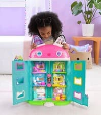 Image of Gabby's Dollhouse: The Movie Deluxe Interactive Meow-mazing Dollhouse Playset