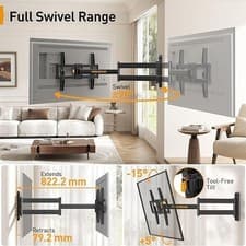 Image of PERLEGEAR TV Wall Mount Bracket PGLF18 for 32-75 Inch VESA 600x400 mm up to 45kg