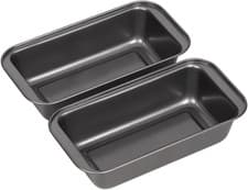 Image of Non-Stick Loaf Tins Set of 2, 2Lb (900G) Bread and Cake Baking Pans, Easy Clean