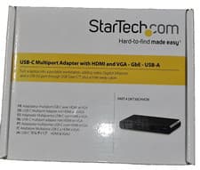 Image of StarTech.com USB C Multiport Adapter with HDMI, VGA, Gigabit Ethernet & USB 3...