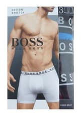 Image of New Hugo BOSS mens underwear 3 pack stretch cotton boxer brief trunks S M L XL