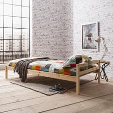 Image of Single Bed Pine 3ft Pine Wooden Frame Sussex Adult Kids Teen