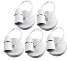 Image of 6" Ceiling Pendants, 6A, White, Pack of 5 - PELB1124