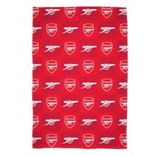 Image of Arsenal Fleece Blanket - Checkered Design - 100% Polyester - 100 x 150cm