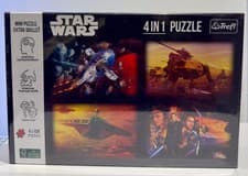 Image of Star Wars 4-in-1 Jigsaw Puzzle Set Trefl – 4 x 104 Pieces – Sealed – Made in Eu