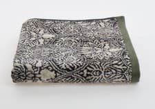 Image of New with Tags William Morris & Co Green Grey Cream Charcoal Hand Towel 50x90cm
