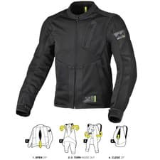 Image of Macna Torido Motorbike Motorcycle Textile Jacket - Black