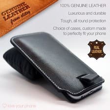 Image of Doro Devices✔Genuine Leather Luxury Pull Tab Flip Pouch Sleeve Phone Case Cover