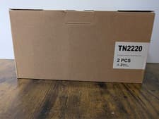 Image of 2-Pack TN2220 Black Toner Cartridges High Yield for Brother