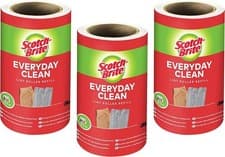 Image of Scotch-Brite Everyday Clean Lint Roller Refill, 3 Rolls x 56 Easy L, Weiß